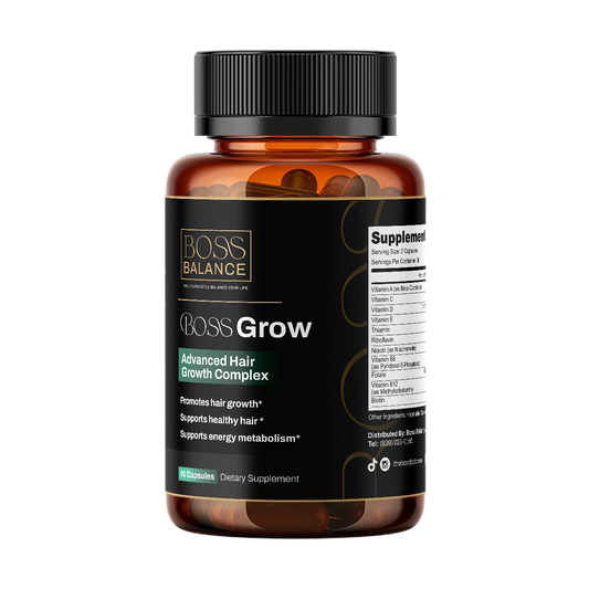 Boss Balance Hair Growth supplement bottle front view